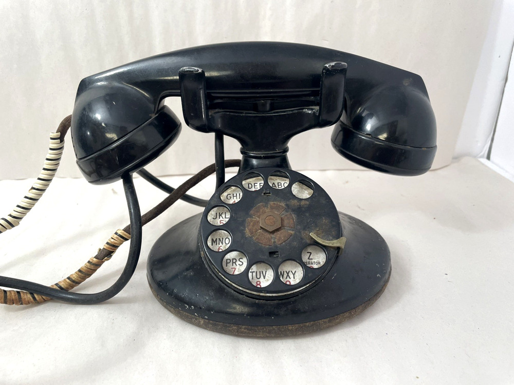 Vintage Western Electric Bell System Metal Rotary Phone Heavy Parts Repair
